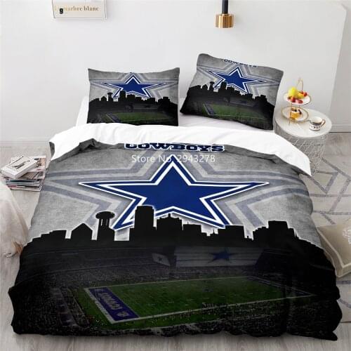 Home Textile Rugby Team Series Pattern Fashion Comfortable Duvet Quilt Cover Pillowcase Bedding Set Teenage Bedroom Decor