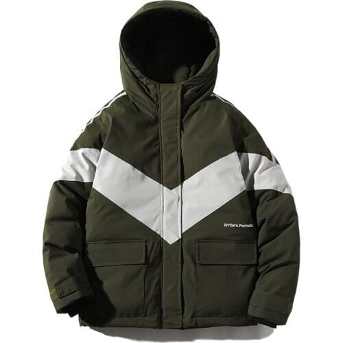2021 Streetwear Winter Jacket Mens Thick Coat Snow Black Parka Male Warm Outwear Fashion Male Overcoat