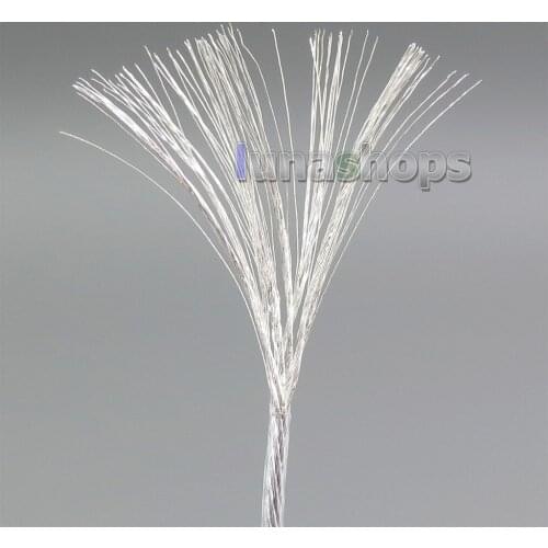 LN006258 Pure Silver Plated 7N OCC XLR Headphone (8*100cores)Earphone Cable For Mr Speakers Ether Alpha Dog Prime
