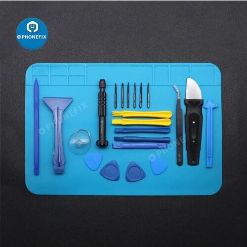 Best Cell Phone Repair Tools Kits Precision Disassemble Screwdriver Set ESD Mat LCD Screen Opening Tools for iPhone iPad Laptop