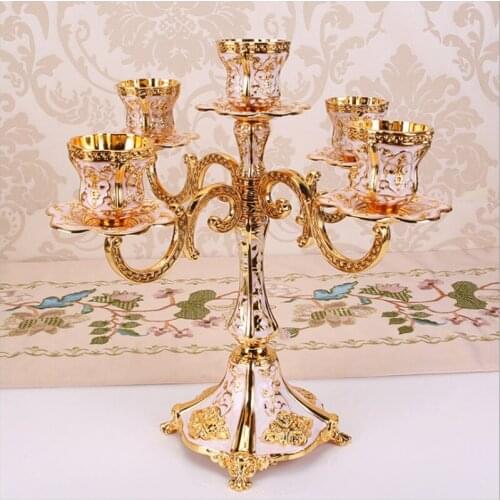 Metal Candle Holders Design Candlestick Luxury Tabletop Stand Wedding Centerpieces Candelabra For Home Decor Candelabrum