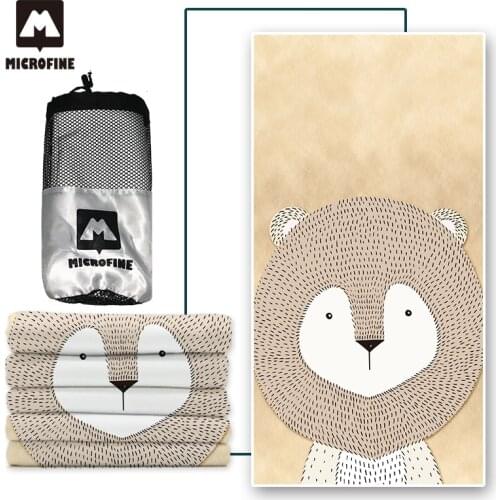 Microfine Beach Towel Super Microfiber Wholesale Sport Towel Adults Swimming Pool Plus Size Yoga Mat Animal Style Beach Towel