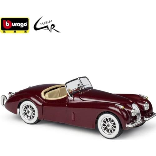 Bburago 1:24 Model Car Simulation Alloy Racing Metal Toy Car Children Toy Gift Collection Jaguar 1951 XK120 Roadster