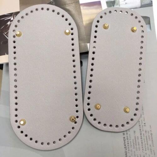 25x12cm Leather Bag Bottoms DIY Handmade Oval Long Bottom Bag Accessories for Knitting Bags handbag Crossbody Bags Bottom