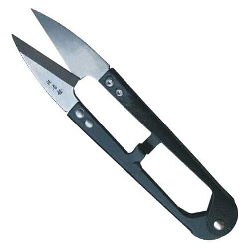 Free shipping 12 pcs lot SK5 carbon steel U shape thread cutting scissors embroidery yarn thread clipper