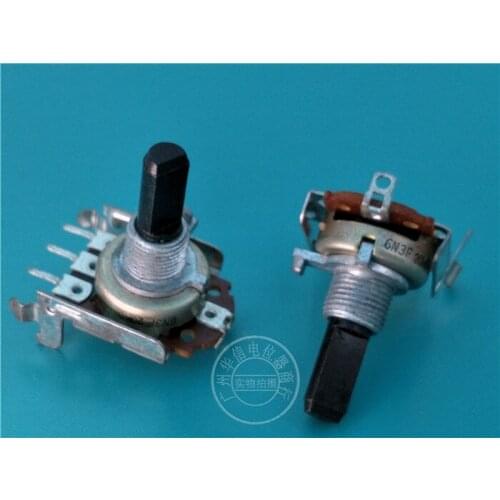 Original new 100% 161 Type horizontal single potentiometer C20K 4pin handle with threads 20MMF (SWITCH)