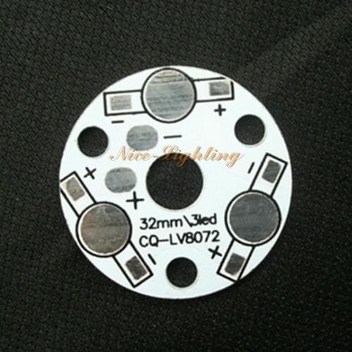 Excellent Quality 3W 32mm Diameter Anodized PCB LED Aluminum Base Plate High Power LED Heat Sink Panel Free Shipping