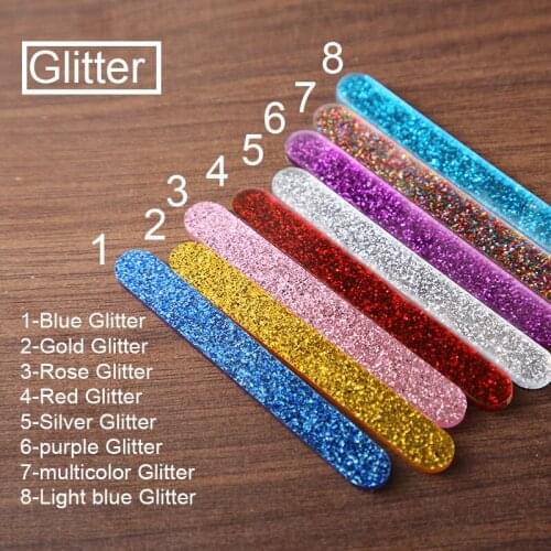 50 pcs DIY Handmade Making Glitter acrylic Ice Cream Sticks Popsicle Crafts Crafts Baby Shower Kis Gift 11.3x1cm