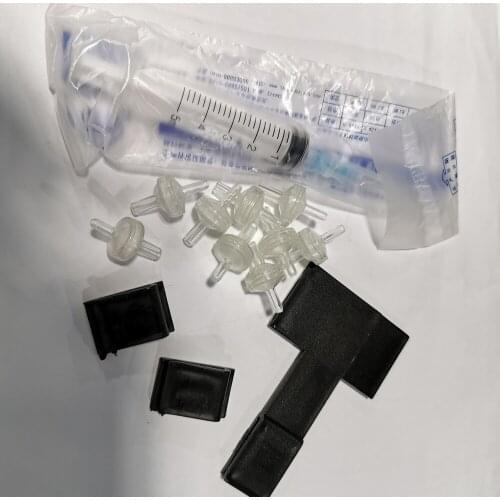 Clear assembly Syringe/small filter/ T-plate/Ink tube clamp print parts