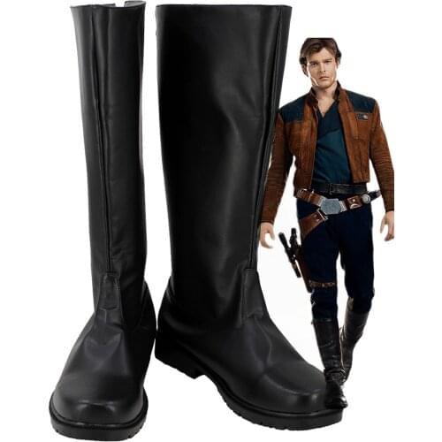 Star Cosplay Wars Cosplay Han Solo Boots High Quality Custom-Made Shoes