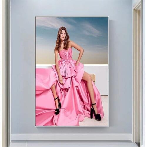Silk Cloth Wall Poster Isabeli Fontana Sexy Model Star Art Home Decoration Gift
