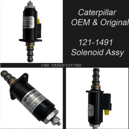 121-1491 Hydraulic Pump Solenoid Valve Assy 1211491 for E323D E320D E330D Excavator Caterpillar Genuine Parts KWE5K-31 G24DB30