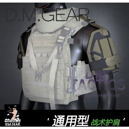 DM outdoor sports tactical vest universal shoulder armor compatible with all tactical vests