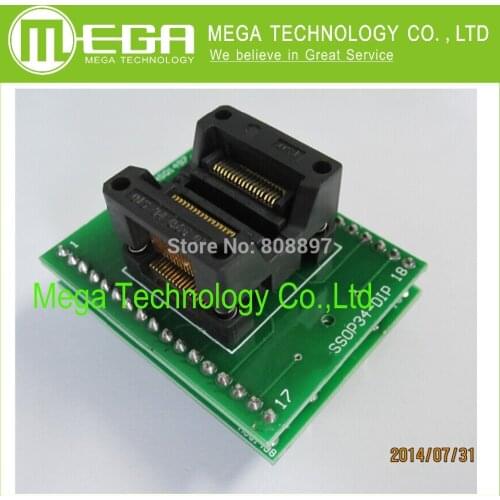 SSOP34 TURN DIP34 / TSSOP34 IC socket Programmer adapter Socket