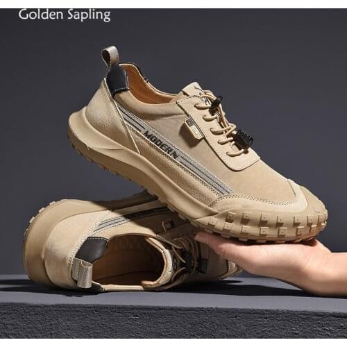 Golden Sapling Outdoor Leisure Shoe Fashion Mens Loafers Classics Breathable Mountain Trekking Footwear Soft Men Casual Shoes