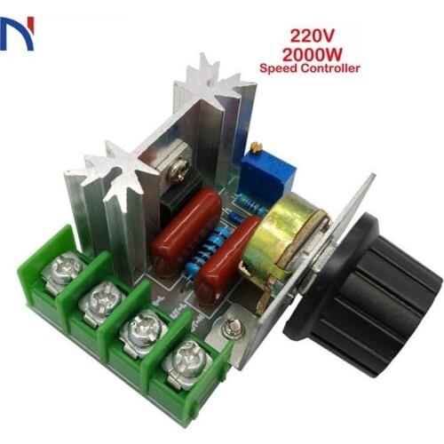 Smart Electronics AC 220V 2000W Speed Controller SCR Voltage Regulator Dimming Dimmers Thermostat Motor Controller