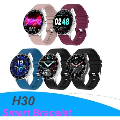 20pcs H30 Smart Watch Men Women DIY Watchface Full Touch Fitness Tracker Heart rate Blood Pressure Smart IP68 Waterproof watch