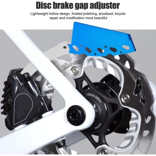 Bicycle Disc Brake Pad Adjusting Tool MTB Bike Brake Pad Rotor Alignment Tool Anti-scratch Disc Brake Adjuster Bicycle Accessory