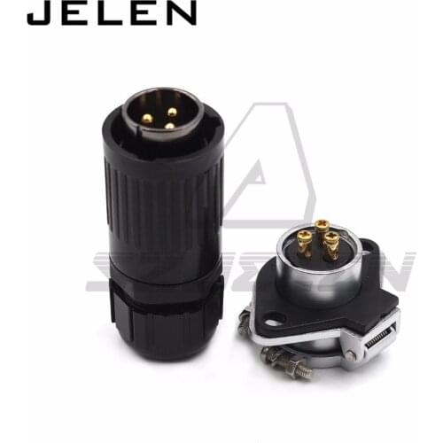 HE20, Waterproof Connector 3 pin Screw mounting cable connector for Fit RV Solar Port automotive and other industries