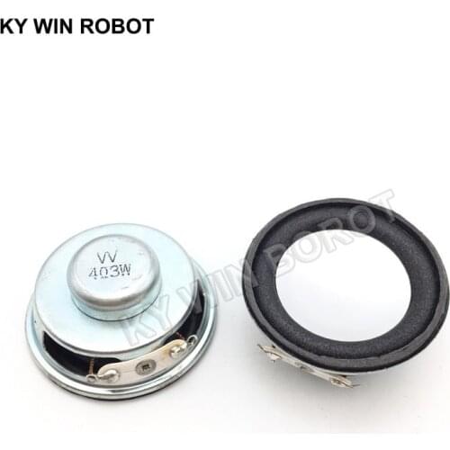 2PCS/Lot High Quality Speaker Horn 3W 4R Diameter 4CM Mini Amplifier Rubber Gasket Loudspeaker Trumpet White
