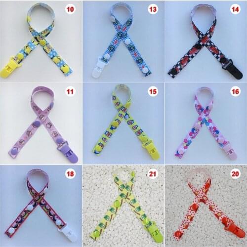 2020 Cartoon Baby Pacifier Clip Chain Ribbon Holder For Nipples Soother Pacifier Clips Leash Strap Holder For Infant