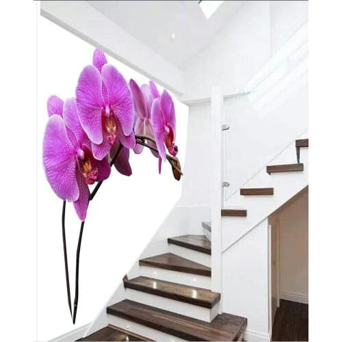 3d bathroom wallpaper Clivia beautiful butterfly flower lamlam wallpapers for living room Home Decoration