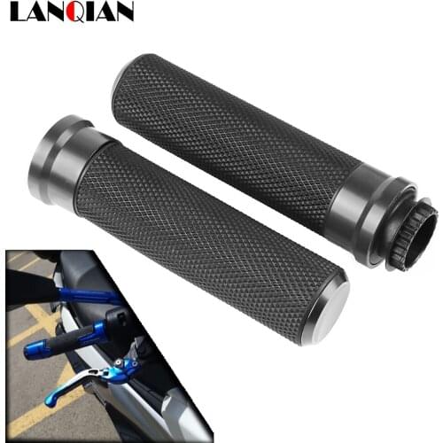 Motorcycle Accessory Poignee Moto Aluminum Hand Grip Aluminum Plastic For suzuki sv 1000 kawasaki vn 1500 bandit 1250