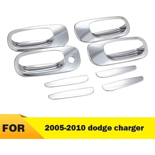 Car parts black ABS plastic decoration door handle cover auto car exterior accessories 2005-2010 dodge charger