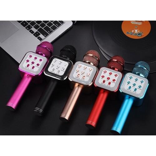 Wireless Karaoke Microphone Bluetooth Handheld Portable Speaker Home KTV Player With Dancing Record Function For Kids