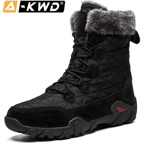 Fashion High Quality Snow Boots Waterproof Men Winter Boots High Top Work Shoes Men Sneakers Chausure Homme 38-47 Men Snow Boots