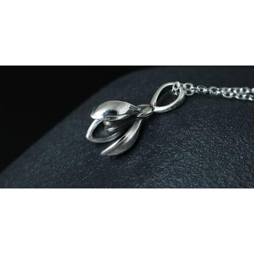 Chain Necklace Female Literary Magnolia Flower Necklace Restoring Ancient Ways Clavicle Thai Silver Ornaments Wholesale