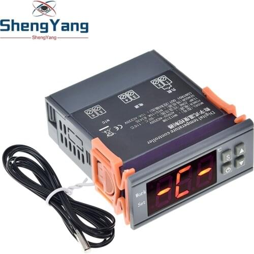 Digital Temperature Controller MH1210W 90-250V 10A 220V Thermostat Regulator with Sensor -50~110C Heating Cooling Control