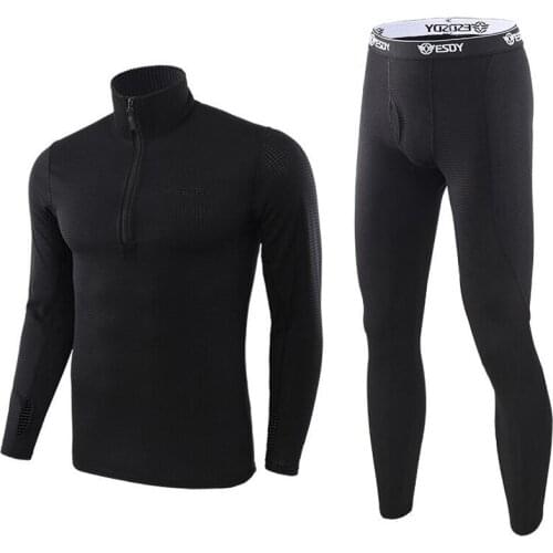 Mens Sport Underwear Sets Thermal Breathable Long Johns Military Compression Elastic Quick Drying Tactical Underwear Clothing