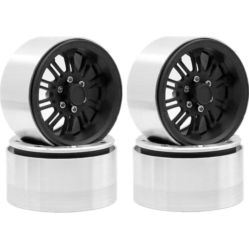 4Pcs Metal 2.2 Beadlock Wheel Hub Rim for 1/10 RC Crawler Car Axial SCX10 RR10 Wraith 90048 YETI Traxxas TRX4 TRX6