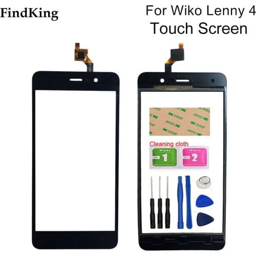 Mobile Phone Touch Glass Panel For Wiko Lenny 4 Lenny4 Touch Screen Digitizer Panel Lens Sensor Tools 3M Glue