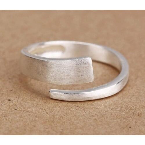 Fashion 925 Sterling Silver Large Rings For Women Girls Rings Joyas De Plata Bohemian Jewelry Wholesale