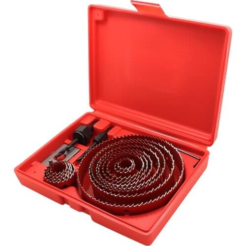 Woodworking Hole Opener Set Multi-Functional Carpentry Drilling Tool Kit for Thin Wood/PVC Board/Plastics Plate/Plasterboard