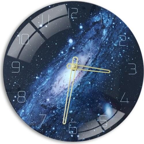 New Sky Stars Wall Clock Modern Home Decoration 3D Wall Decor Clocks Living Room Decor Silent Wall Clock Watch Duvar Saati