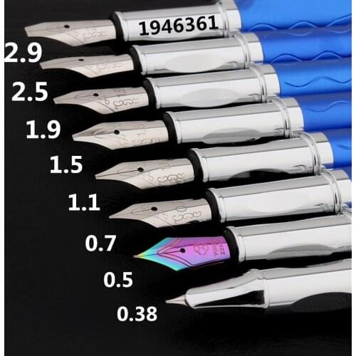 Luxury High quality 3037 Blue Various size calligraphy Nib Fountain Pen School student stationery Supplies ink pens