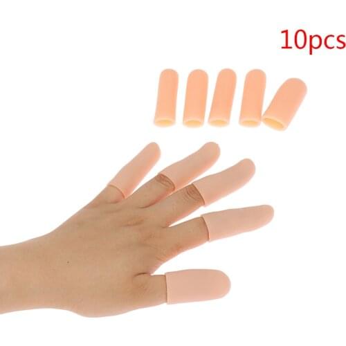 10Pcs Silicone Gel Tubes Finger Little Toe Protector Corn Blister Pain Relief Sleeve Cover Toe Separators Foot Care Tool