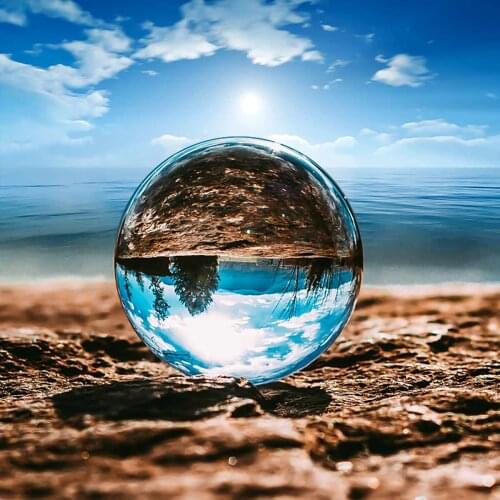 Photography Glass Crystal Ball 80/100/110mm Sphere Photography Photo Shooting Props Lens Clear Round Artificial Ball Decor Gift