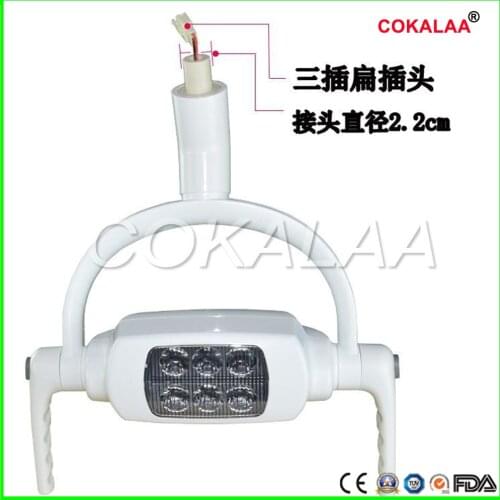 Dental 6 LEDs Oral Light Lamp For Dental Unit Chair Ceiling Type shadowless Oral Light Sensor Lights