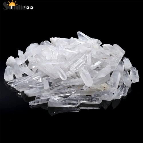 Sunligoo Indefinite Irregular Natural Quartz Rock Crystal Quartz Stones Decoration Quartz Crystal Points Shards 10-30mm/20-40mm
