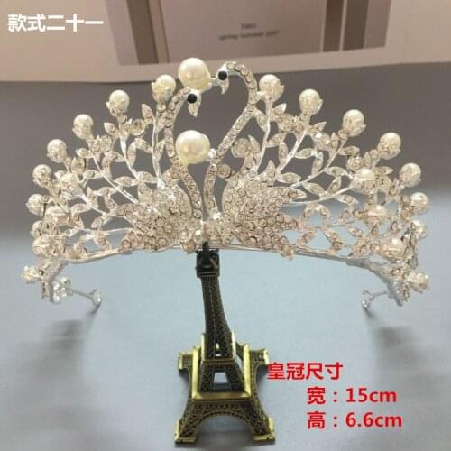 Wedding Crown Bridal Headpiece Hair Accessories Rhinestone Pearl Bridal Crowns Jewelry Cake Decoration Childrens Hair Crown
