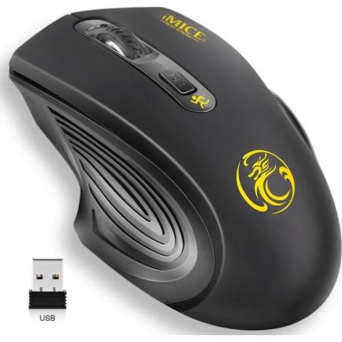 USB Wireless Mouse 2000DPI USB 2.0 Receiver Optical Computer Mouse 2.4GHz Ergonomic Mice For Laptop PC Sound Silent Mouse