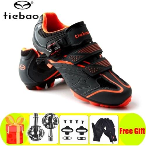 TIEBAO cycling shoes sapatilha ciclismo mtb SPD pedals self-locking breathable mtb outdoor mountain bike women sneakers men