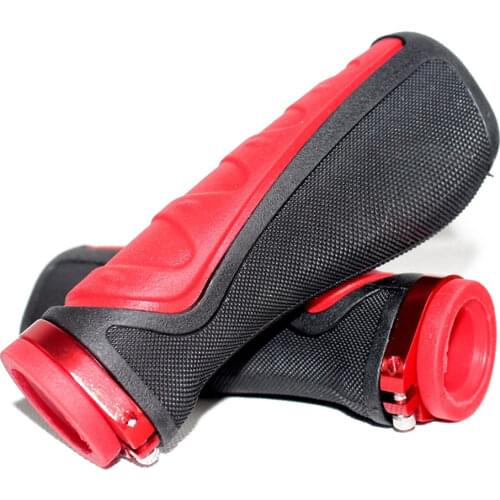 Bicycle Grips Ergonomic Bar End Firm Mount Both Ends Lock Grip Handlebar 6 Color Tone Holder MTB Bicycle grip