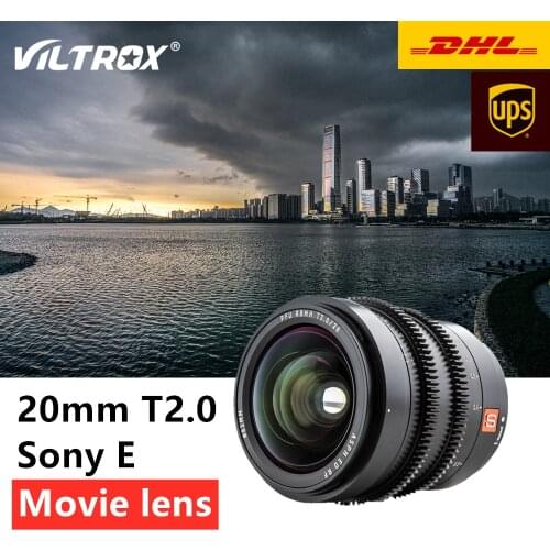 Viltrox S20mm T2.0 ASPH movie lens full frame wide angle lens large aperture Sony E mount
