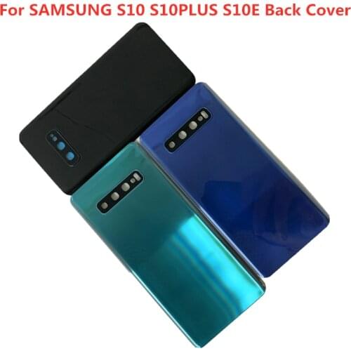 Back Rear Glass Case SAMSUNG Back Battery Cover For Samsung Galaxy S10 G973 SM-G973F S10 Plus S10+ G975 SM-G975F S10E