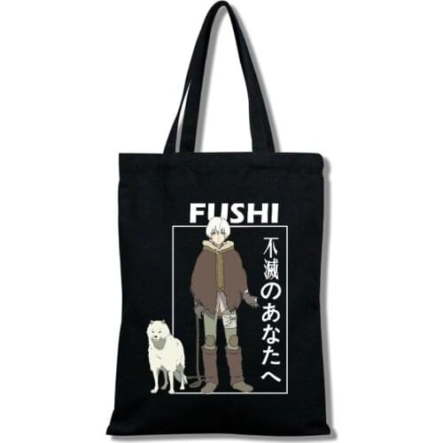 To Your Eternity Anime Style Tote Bag for Women Japanese Anime Pattern Canvas Female Tote Bag Casual Style